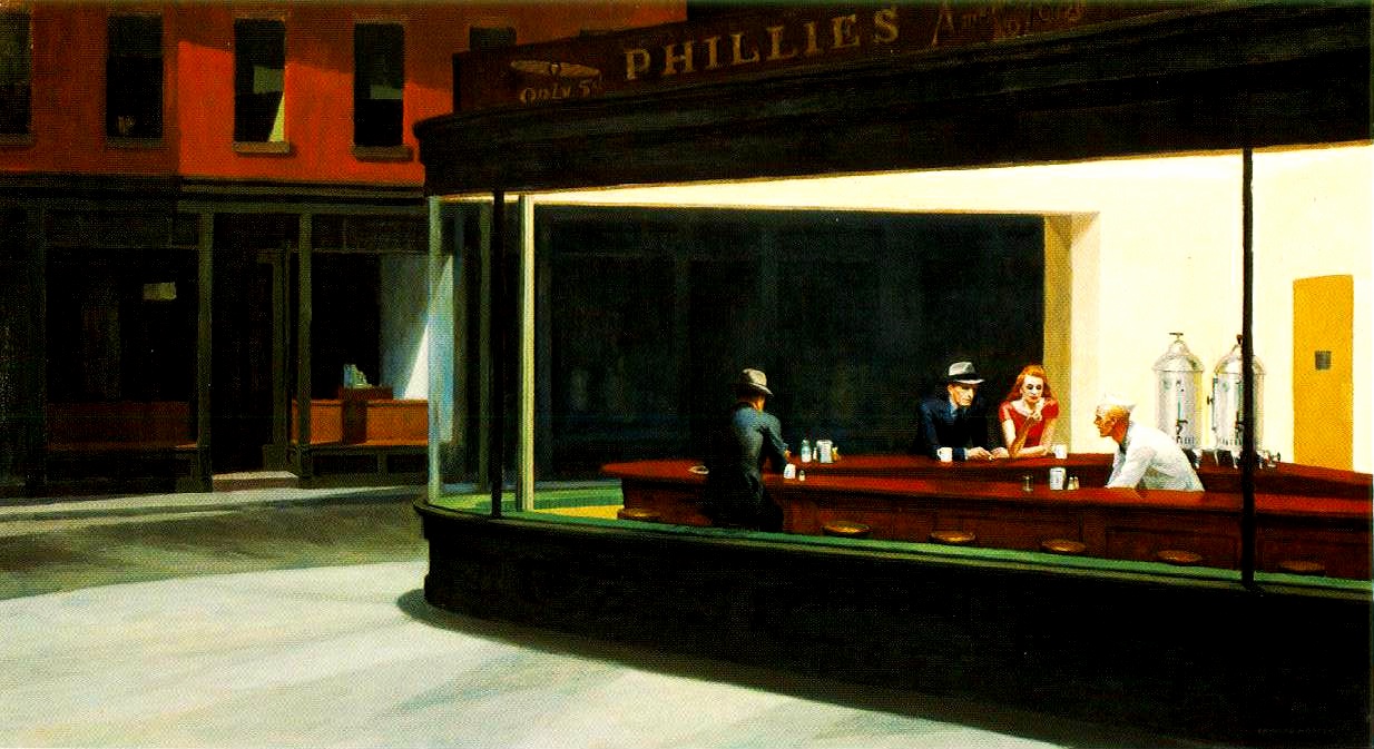 edward hopper nighthawks double